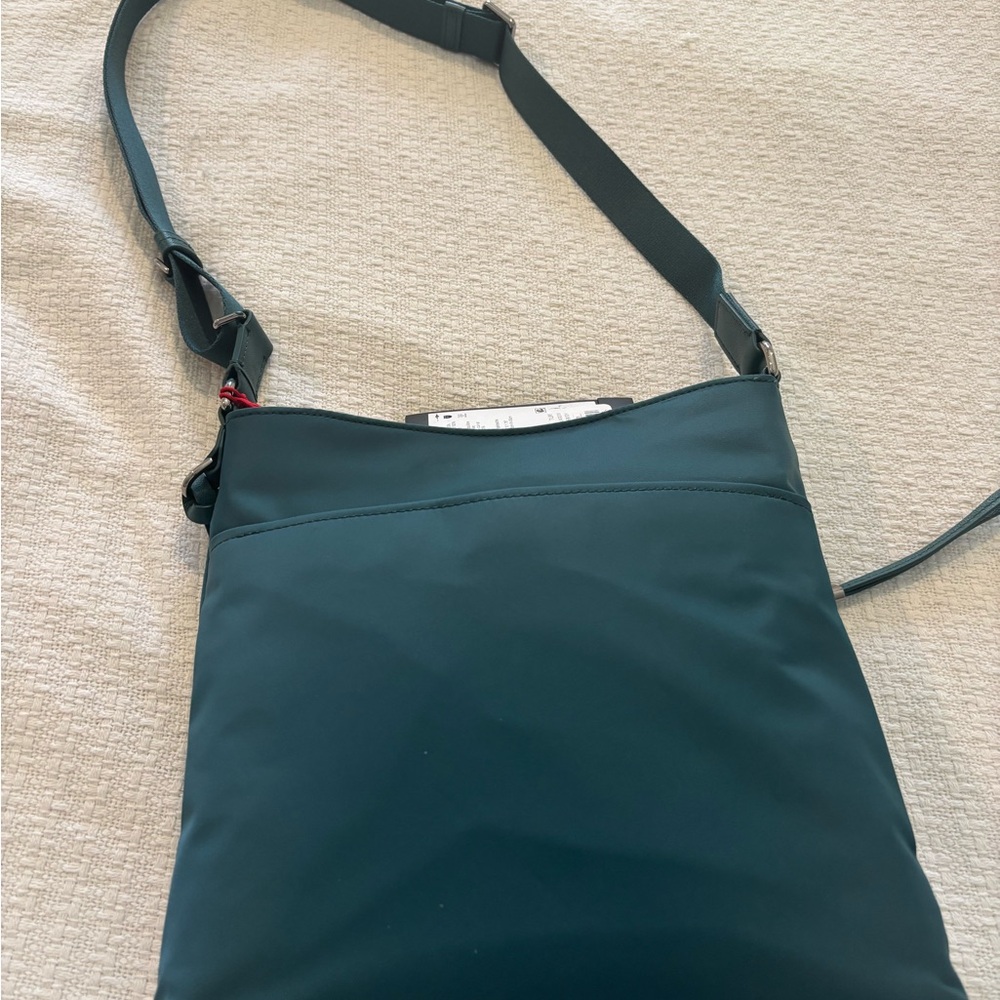 Tumi Voyageur Teal Crossbody Bag with Zipper Details - Picture 3 of 3